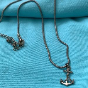 Anchor charm and necklace chain